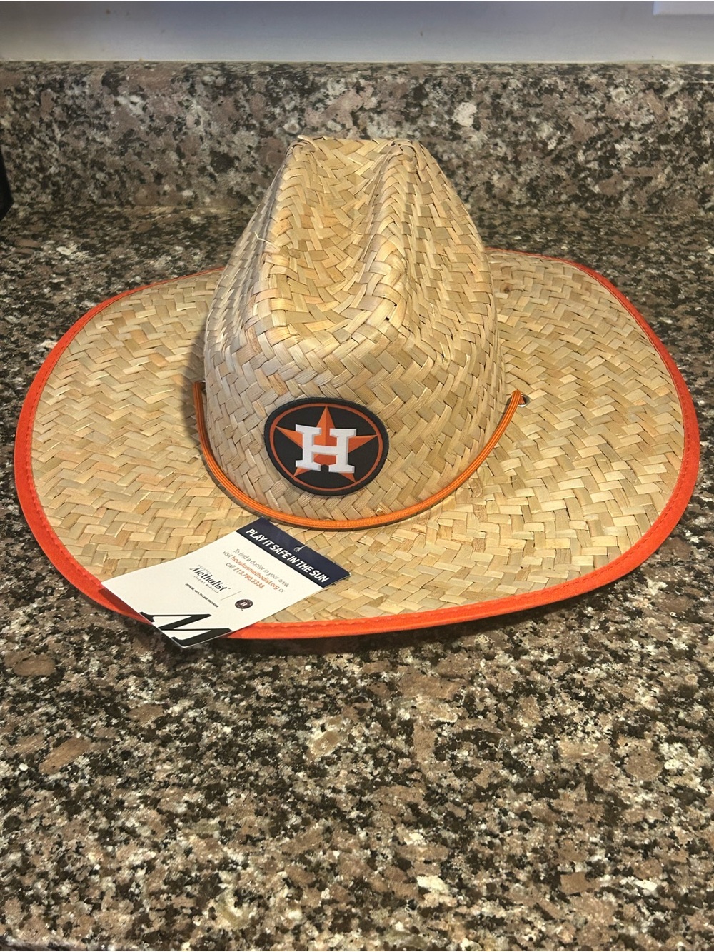 Houston Astros Orbit Astros River Straw Hat NWT SGA MLB